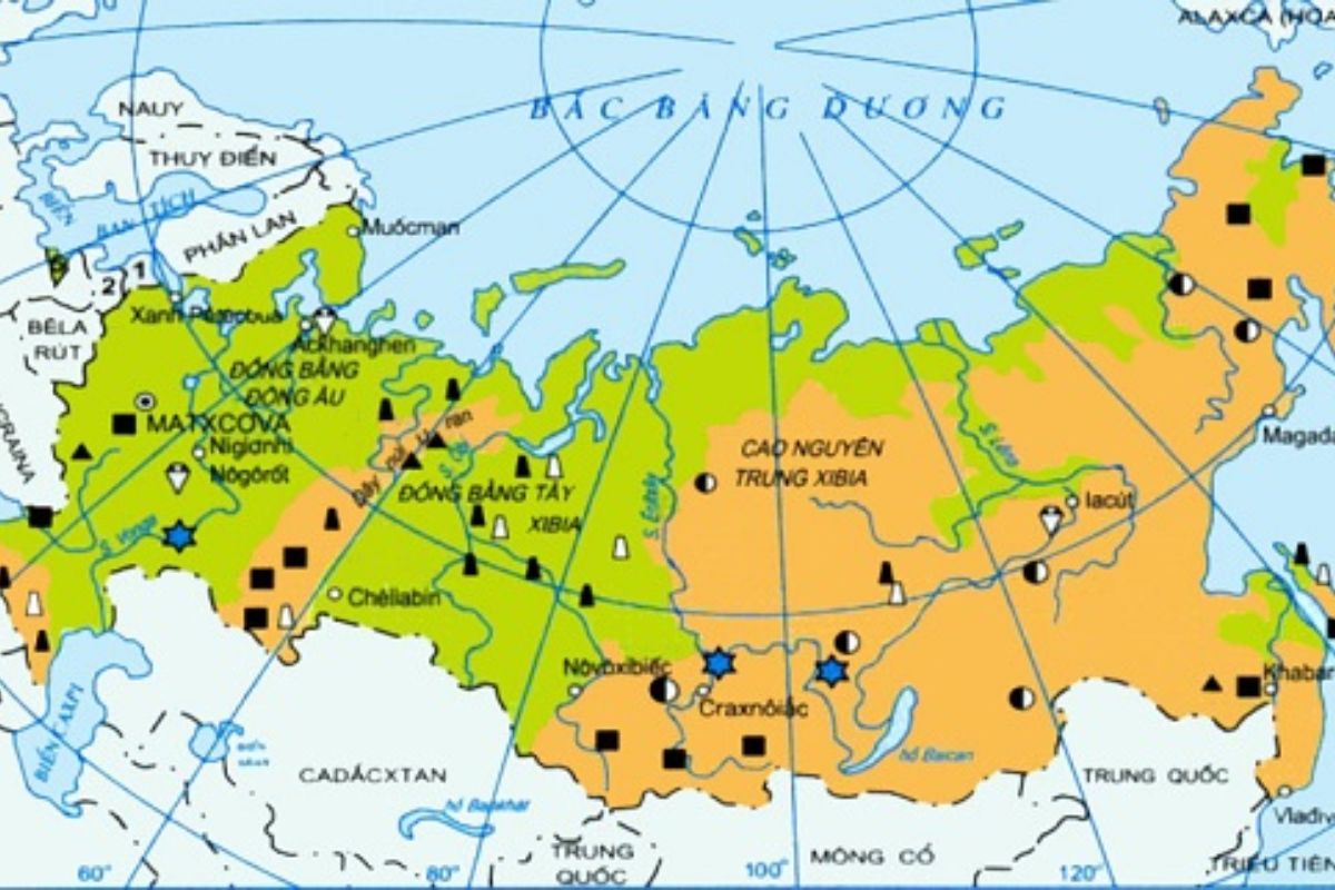 Đặc điểm nào là tại đây đích với phần phía Tây của Liên Bang Nga