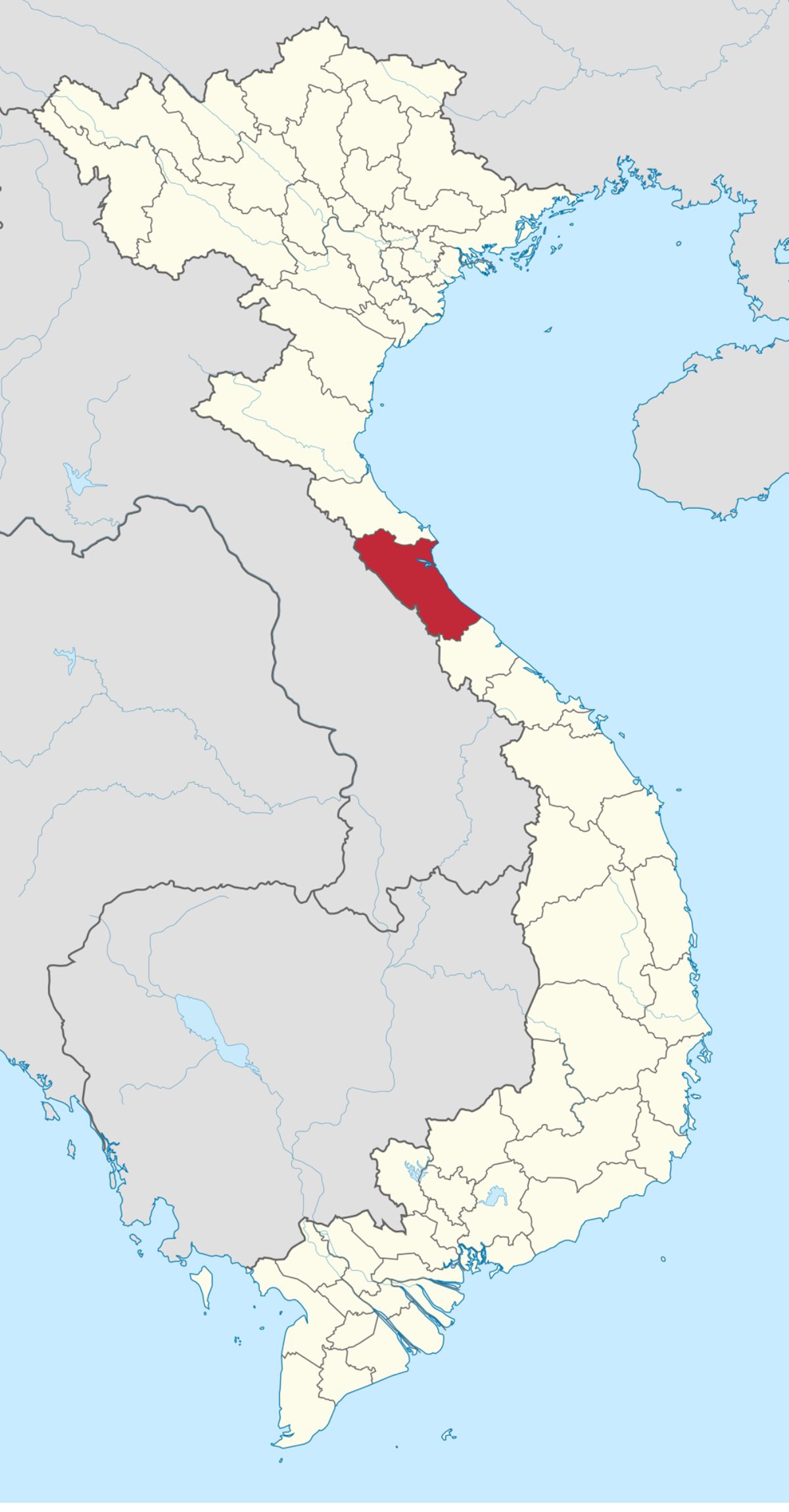 Nơi hẹp nhất nước Việt Nam là khoảng tầm 50km nằm trong tỉnh