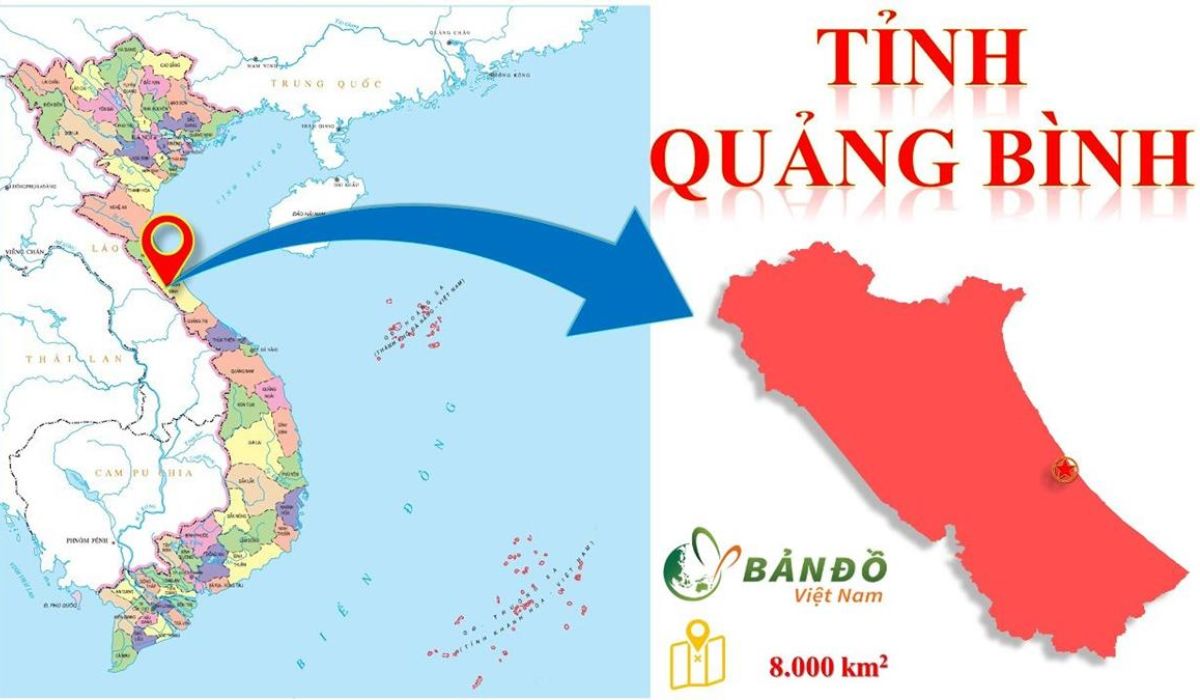 Nơi hẹp nhất nước Việt Nam là khoảng tầm 50km nằm trong tỉnh