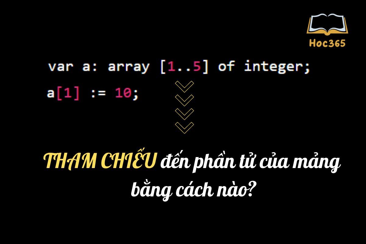 Tham chiếu đến phần tử của mảng bằng cách nào?