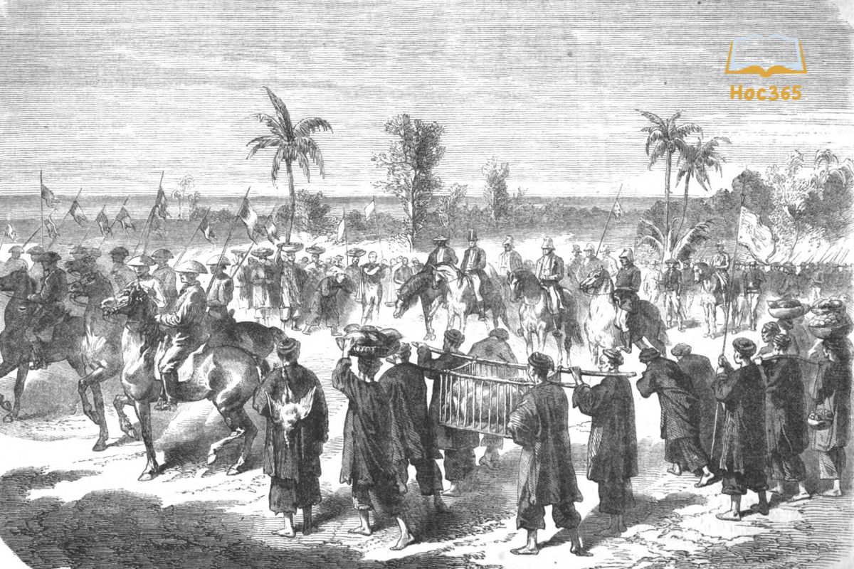 Hiệp ước Nhâm Tuất (1862) thân ái Pháp và triều đình ngôi nhà Nguyễn được kí kết vô thực trạng nào